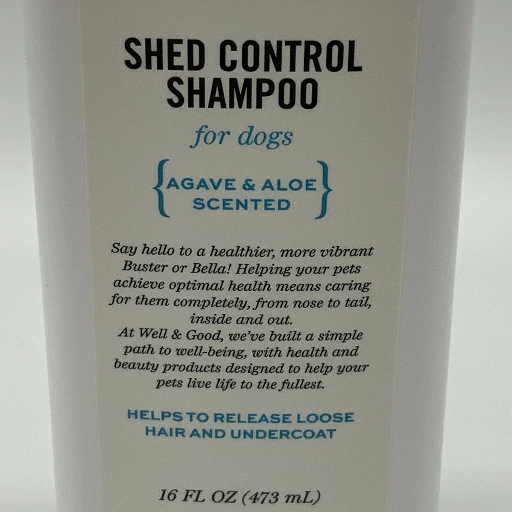 Well & Good Shed Control Shampoo For Dogs {Agave & Aloe Scented}